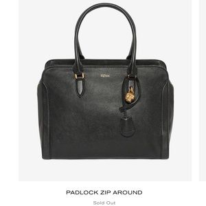 Alexander McQueen large  Padlock Zip Around Bag